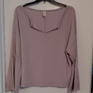 We The Free/Free People, Lavender Long Sleeve Top, Size Large